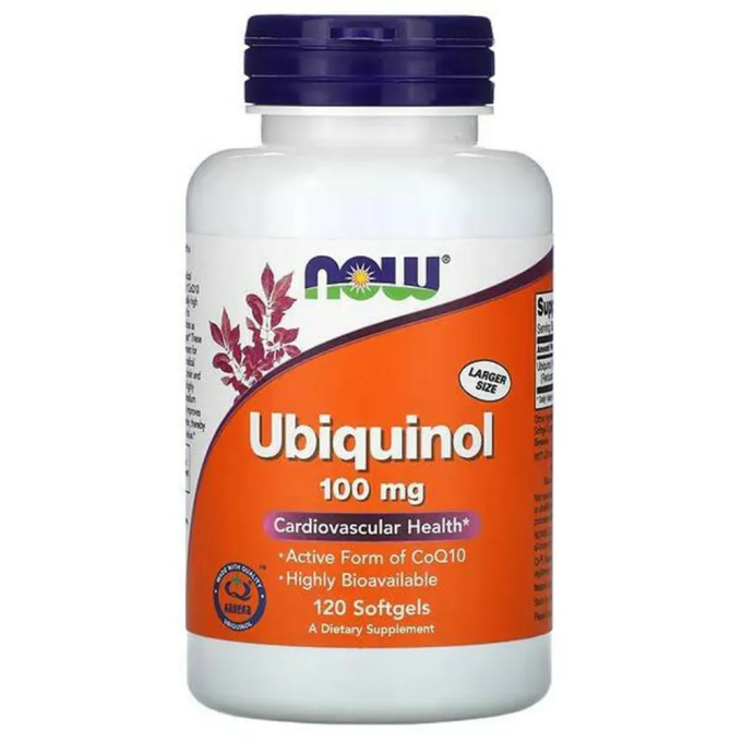 Коэнзим NOW FOODS UBIQUINOL 100MG 120 SGELS NS31114